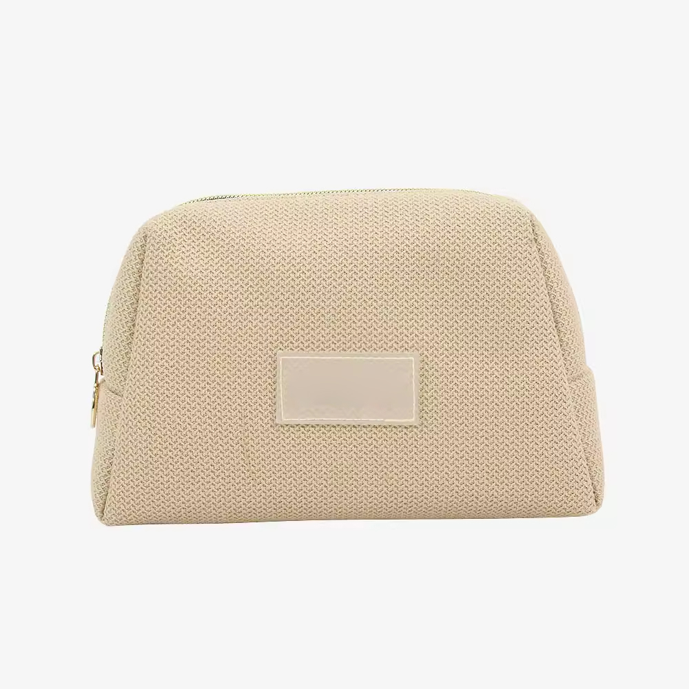 Sac cosmétique imperméable en tissu tricoté