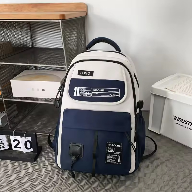 Sac d'école décontracté et imperméable de grande capacité