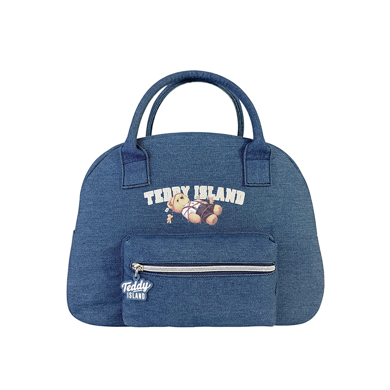 Sac à poignée de grande capacité en denim durable Teddy